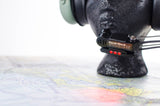 Forward View of classic lip light in red led for bose headset mic