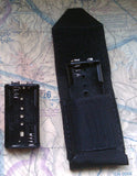 Black nylon dual AA battery pack for aviation lip light